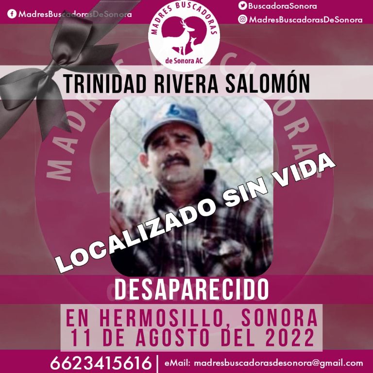 La ficha de Trinidad Rivera Salomón