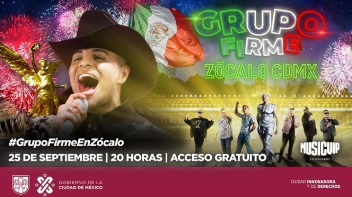 ¿Cómo ver el concierto del Grupo Firme en el Zócalo en vivo? Aquí te damos los detalles