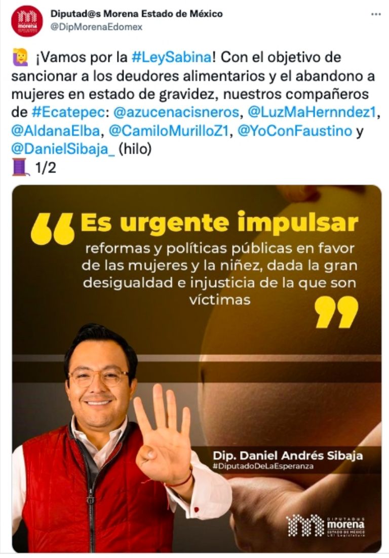 Morena impulsa Ley Sabina 