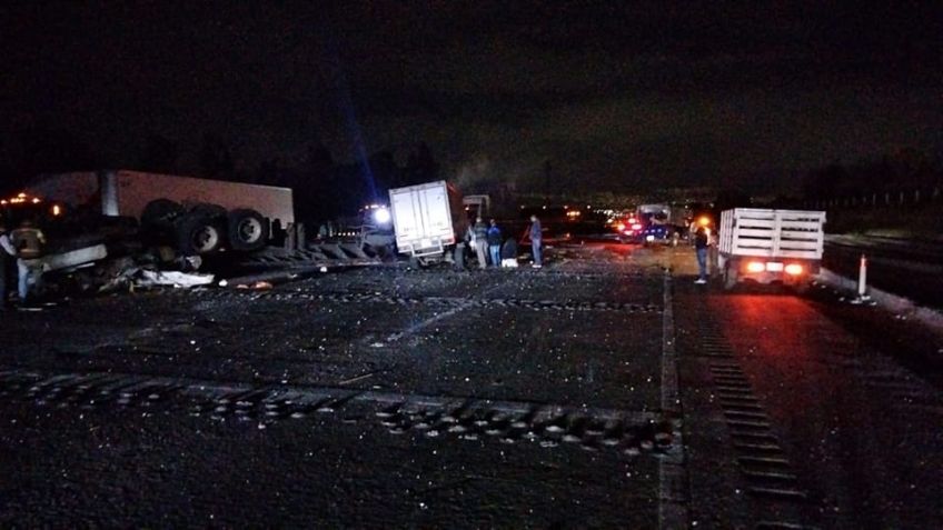 (VIDEO) Fatídico accidente: Colisión y volcadura en la autopista México-Puebla dejan un muerto