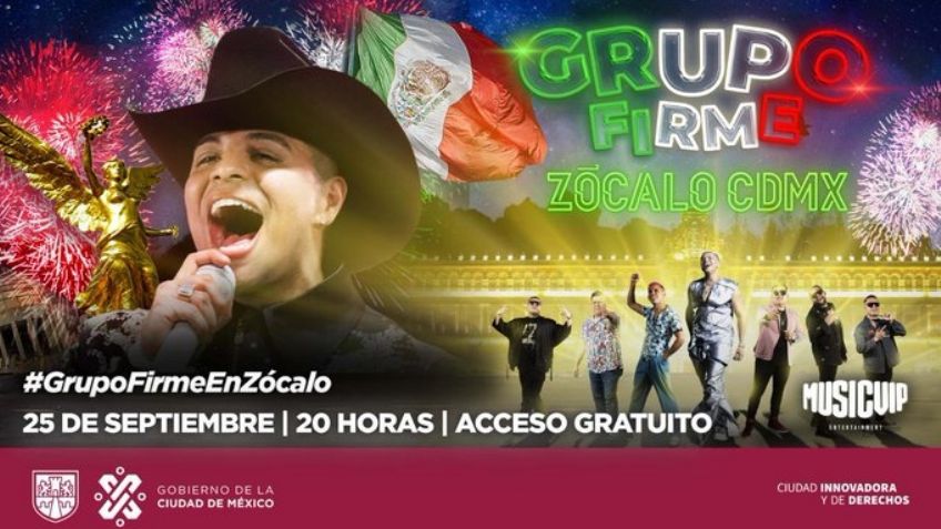 ¿Cómo ver el concierto del Grupo Firme en el Zócalo en vivo? Aquí te damos los detalles