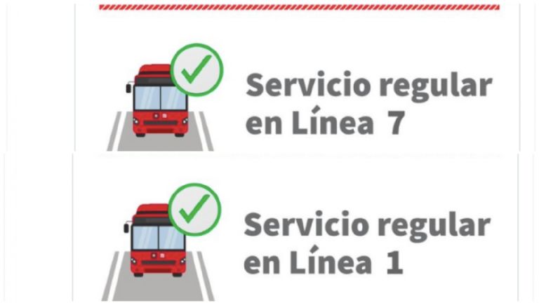 Líneas 1 y 7 del Metrobús 
