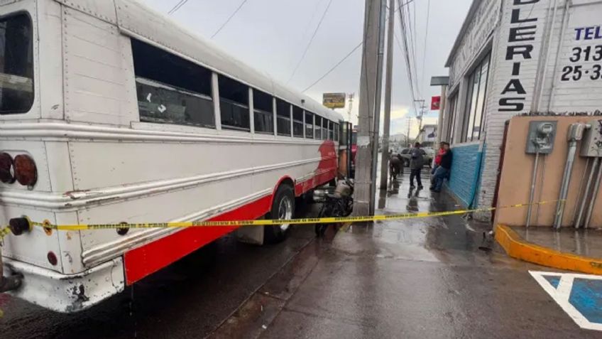 Nogales: Mujer motociclista muere aplastada por unidad de transporte urbano en la 5 de mayo
