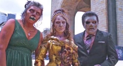 Marcha Zombie CDMX celebra sus XV con todo y la tradicional quinceañera terrorífica