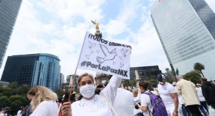 Marcha por la Paz en Paseo de la Reforma; Exigen detener la militarización en México
