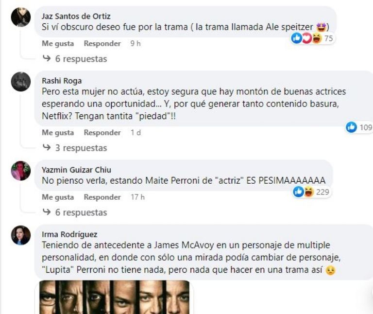 Críticas en Facebook para Maite Perroni