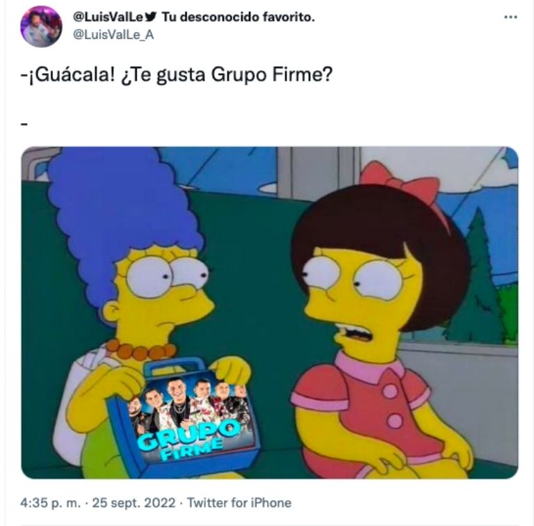 Tuit sobre Grupo Firme 