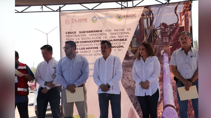 Inician obra de instalación de tubería en cruce carretero de Ciudad Obregón