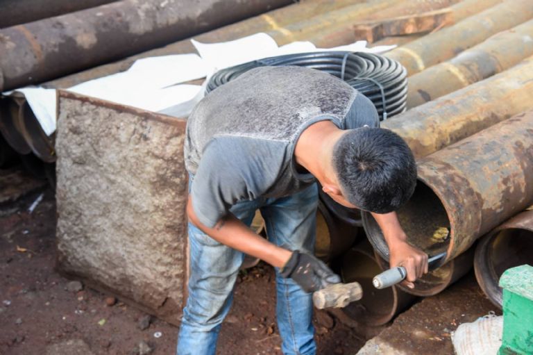 Mantenimiento del pozo El Salado