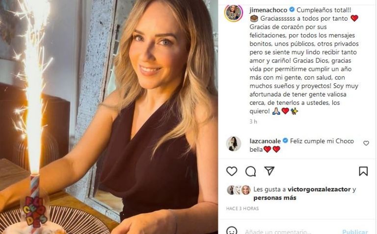 Cumpleaños de Jimena 'La Choco' Pérez