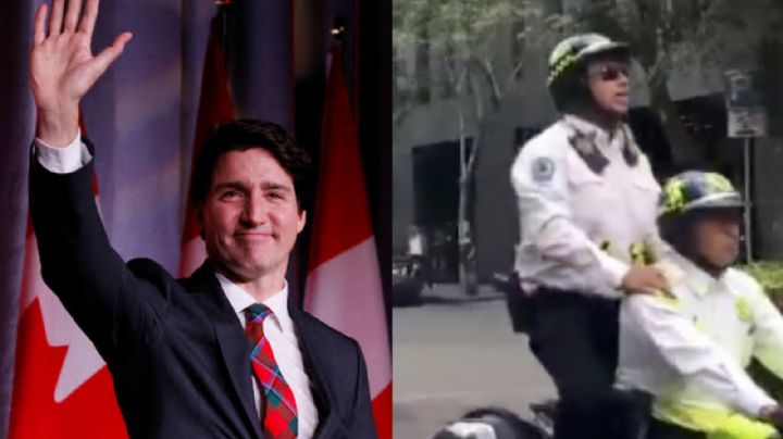 (VIDEO) "Traigo al de Canadá, dame chance": La fiebre por Justin Trudeau invade a un oficial de tránsito