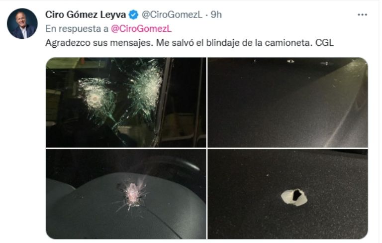 Ciro Gómez Leyva sufrió un atentado el 15 de diciembre. Foto: Twitter