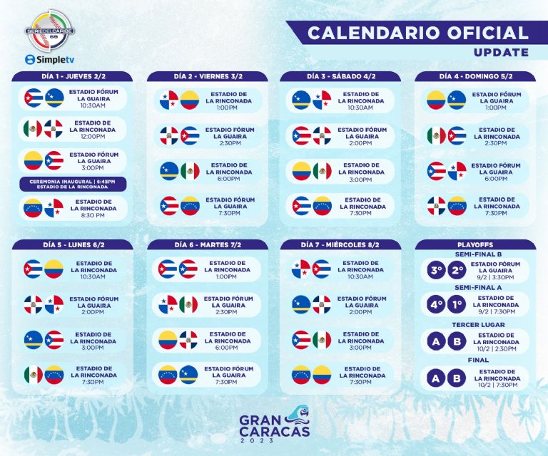 Serie del Caribe Calendario