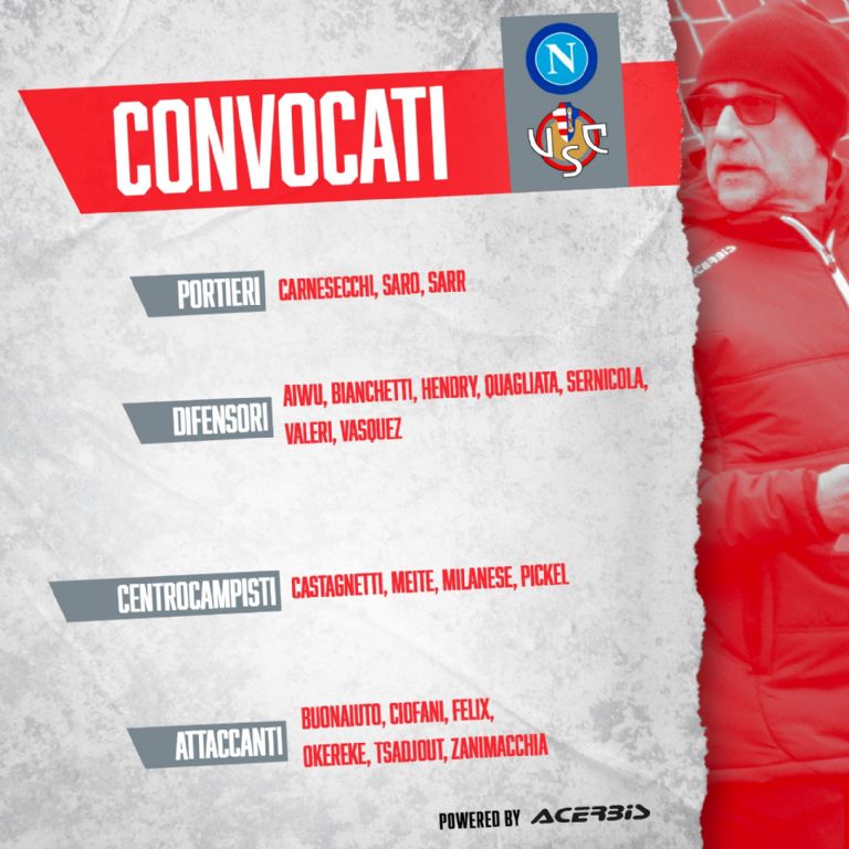 Convocatoria Cremonese Johan Vásquez