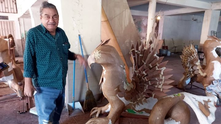 Carros alegóricos llevan un 50% de avance a un mes de iniciar el carnaval de Guaymas