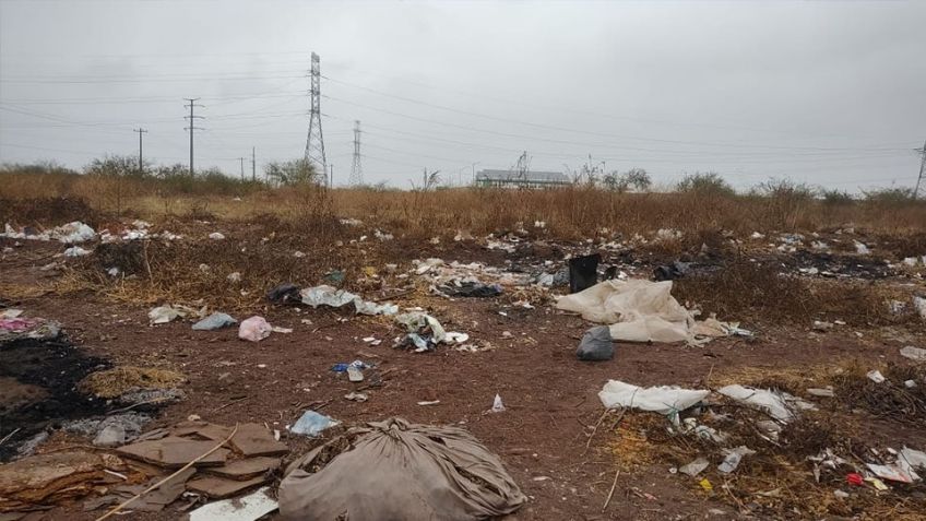 Habitantes de la colonia Beltrones denuncian uso de terreno como basurero