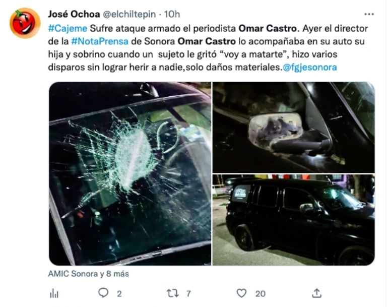 Ataque a periodista 