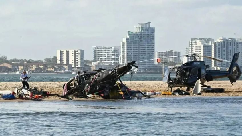 VIDEO: 4 personas mueren tras el choque de 2 helicópteros; los turistas presenciaron el siniestro
