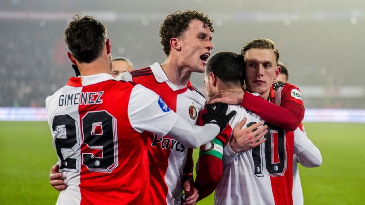 Feyenoord vs NEC Nimega: Santiago Giménez ayuda en la victoria y su equipo mantiene el liderato