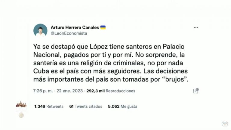 Acusan a AMLO de practicar santería. Foto: Twitter