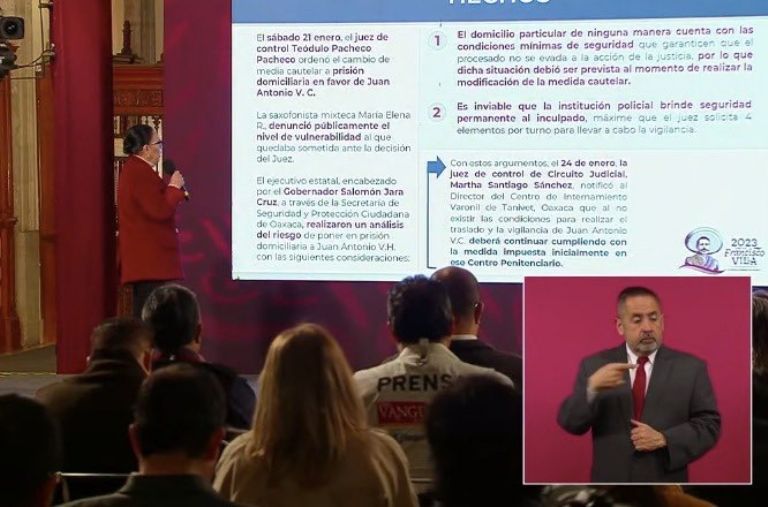 SSPC informa sobre caso de María Elena Ríos. Foto: Gobierno de México