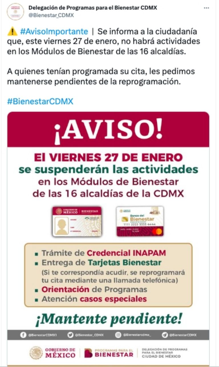 Pensión del Bienestar 