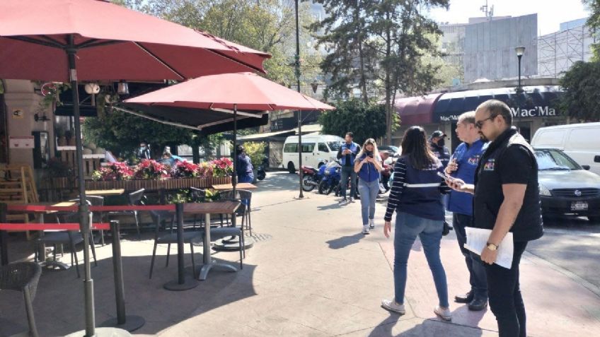 ¡Adiós a las mesas en vía pública! En la Miguel Hidalgo inician operativos para retirarlas