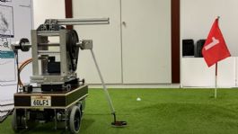 Foto que representa a VIDEO: Expertos crean a un robot capaz de jugar golf; descubre cómo es que funciona