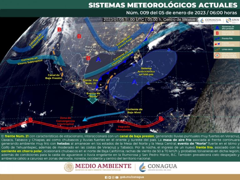 Pronóstico del clima en México. Foto: Conagua