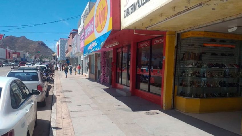 Comerciantes sin iluminación en el Centro de Guaymas; enfrentan la 'cuesta de enero'