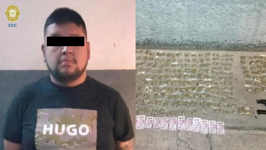 Cae 'El Gordo' en CDMX, miembro de la Unión Tepito: Tenía más de 400 dosis de droga