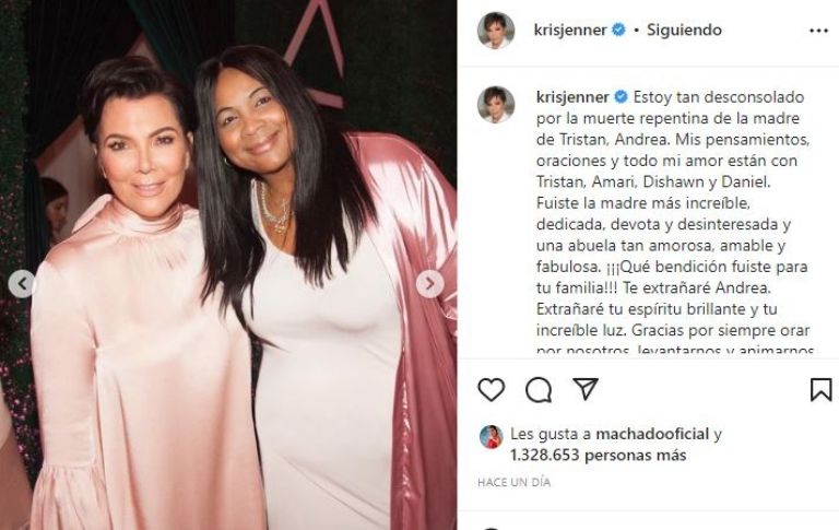 Publicación de Kris Jenner