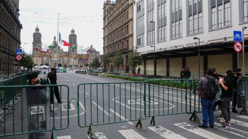 Por visita de Joe Biden implementan operativo especial en el Centro Histórico de la CDMX