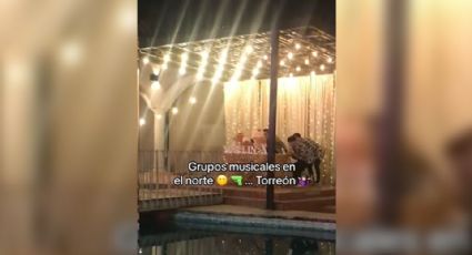 VIDEO: En medio de fiesta de XV años, banda recrea 'balacera' en Coahuila
