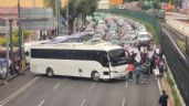 Caos en la autopista México-Pachuca y el Estado de México por bloqueos de transportistas