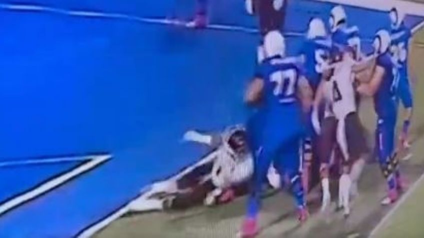 Jugador de Burros Blancos provoca terrible lesión a rival de Borregos del Tec de Monterrey