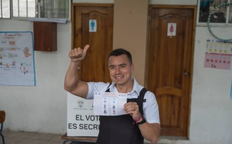 AMLO reconoce triunfo de Daniel Noboa, quien será presidente interino de Ecuador