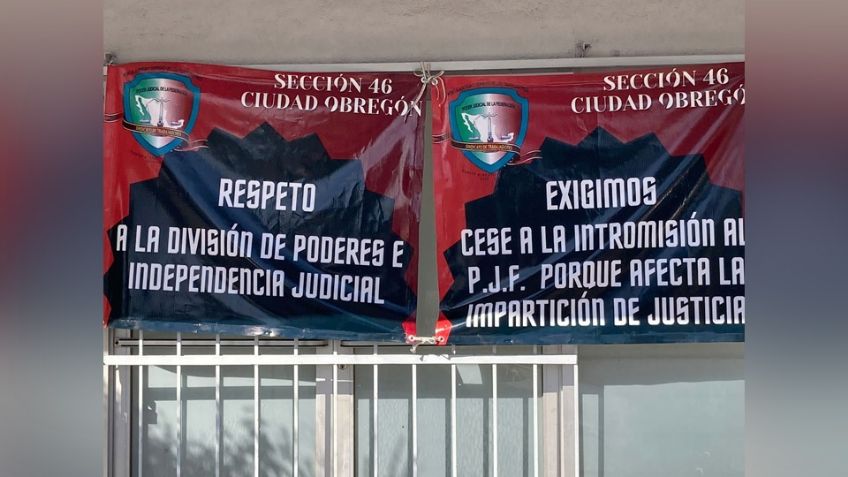 Empleados del Poder Judicial en Cajeme piden ceses de ataques del Legislativo y Ejecutivo