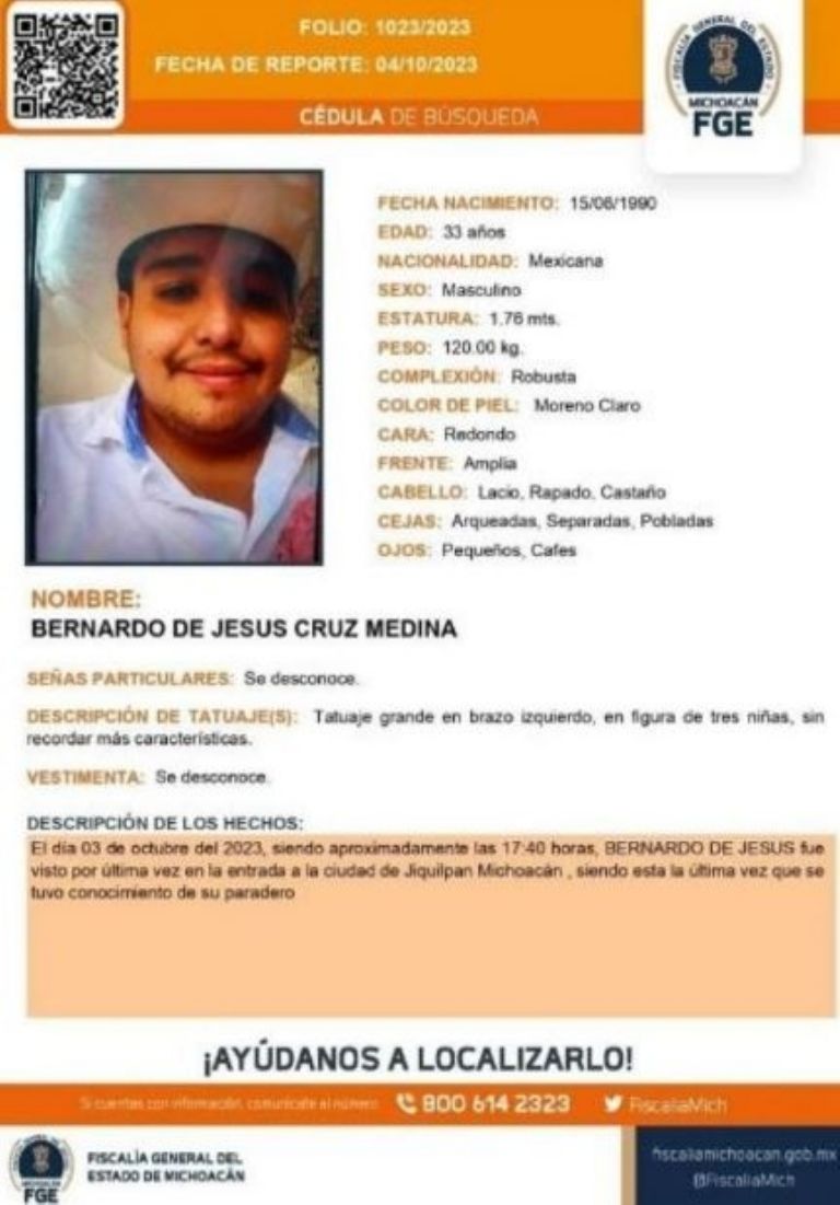 Detienen a 6 sospechosos por la desaparición de Bernardo