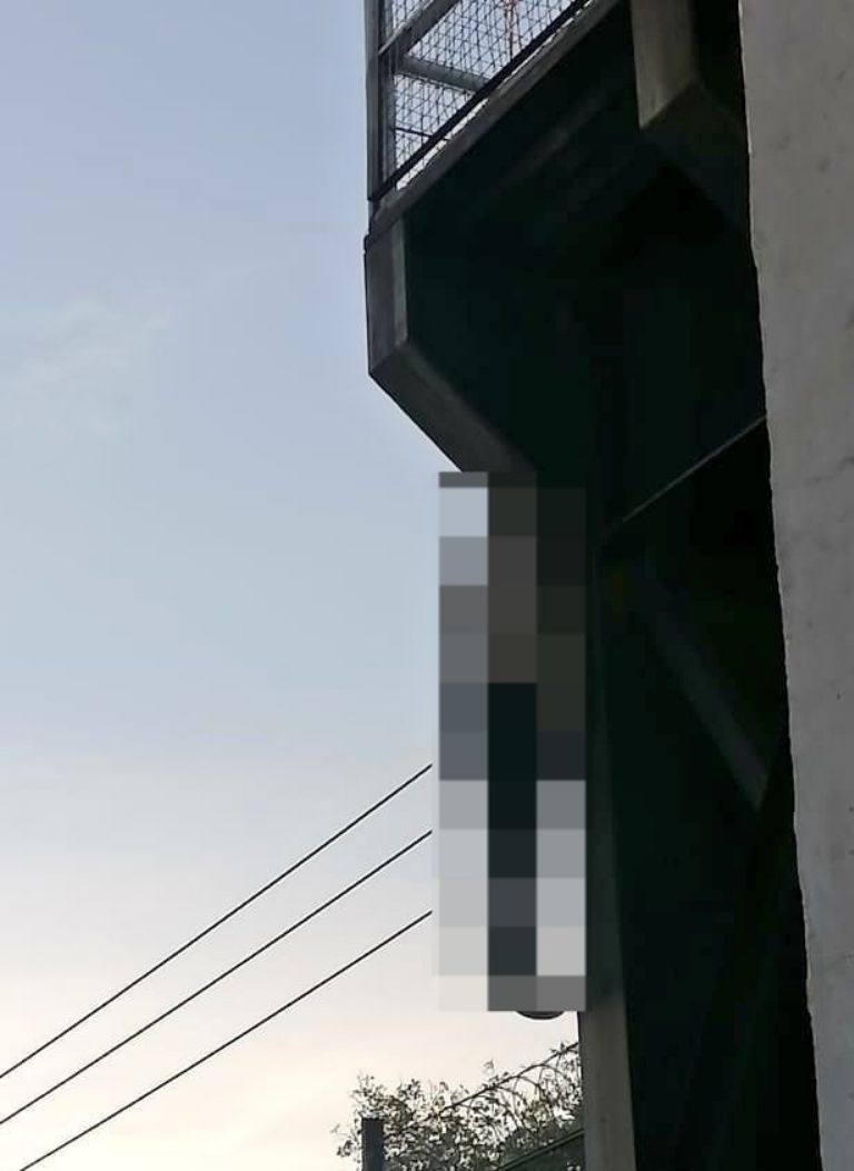 Cuerpo colgado en Pantitlán