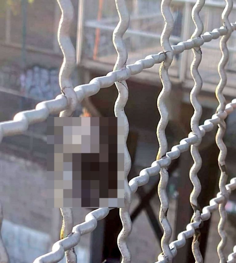 Cuerpo colgado en Pantitlán