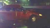 Brutal accidente sobre avenida 608 deja un auto destruido y dos personas atrapadas