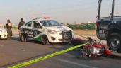 Imágenes fuertes: Motociclista muere tras derrapar varios metros en Tecámac; su novia vive