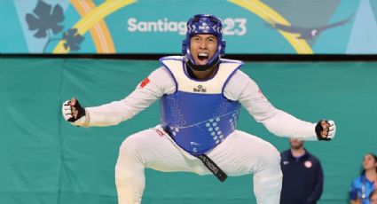 Carlos Sansores responde y conquista nuevo oro para México en taekwondo en Santiago 2023