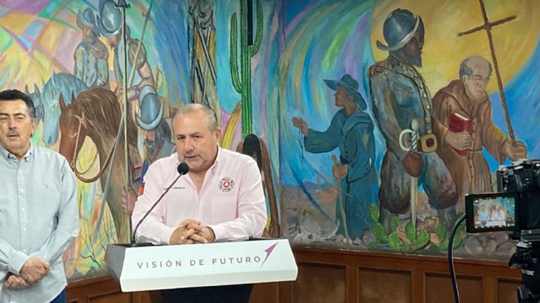 Protección Civil informa sobre nube de humo en Obregón. Foto: Cortesía