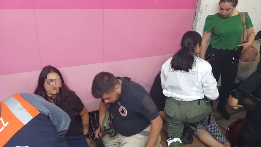 VIDEO: Colapsan escaleras eléctricas en Metro Polanco; se registran siete lesionados