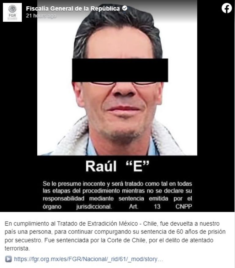 Sospechoso del Secuestro de Diego Fernández de Cevallos Regresa a México