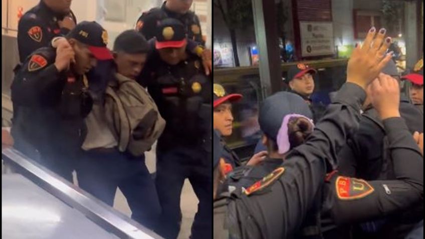 VIDEO: Policías del metro de la CDMX golpearían a un hombre e impiden que periodista grabe