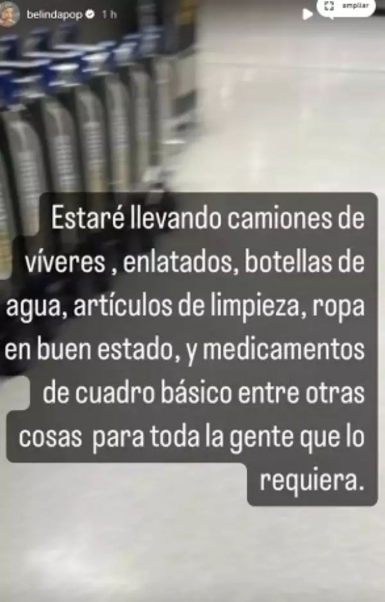 Belinda donativo a Otis