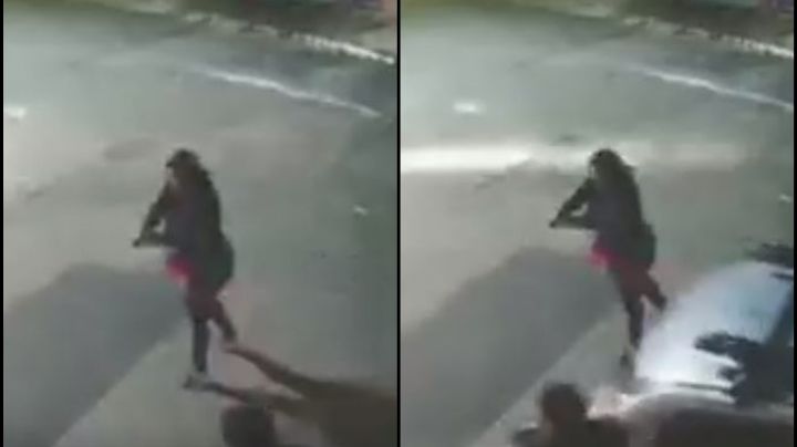 FOTO: Mujer balea a ladrones que intentaban asaltar a su esposo; hiere a uno y el otro huye